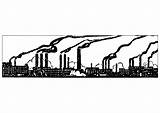 Inquinamento Colorare Disegno Industriale Pollution Umweltverschmutzung Industriele Vervuiling Industrielle Coloriage Malvorlage Ausmalbilder Educolor sketch template
