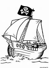 Coloriage Bateau Tete Mort Drapeau Imprimer sketch template