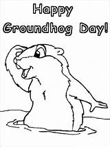 Groundhog Pages Coloring Printable sketch template