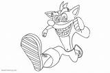 Crash Pages Bandicoot Coloring Printable Kids Adults sketch template