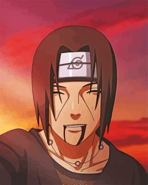itachi uchiha death smile paint  numbers numeral paint kit