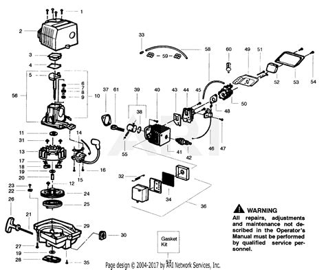 poulan pp gas hedgetrimmer  gas hedgetrimmer parts diagram  power unit