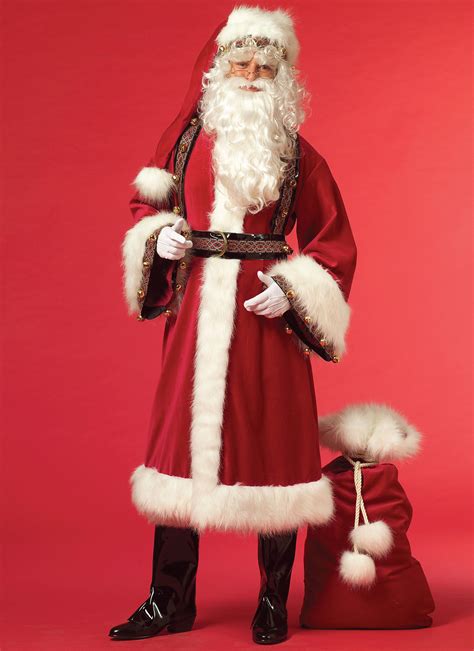 long santa suit  santa outfit