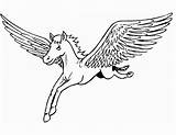 Pegasus Kolorowanki Dzieci Horse Pegase Colorir Licorne Wydruku sketch template