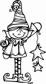 Elf Clipart Melonheadz Christmas Coloring Elves Pages Santa Duende Drawing Clip Stamp Navidad Healthy Girl Outline Cute Ornaments Dibujos Winter sketch template