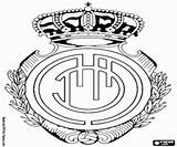 Rcd Designlooter Emblemen Spaanse Vlaggen Emblemi Spagna Bandiere Colorare Calcio Campionato sketch template