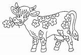 Vache Ferme Coloriages Vaca Vaches Vacas Veau Kiri sketch template