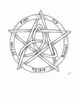 Wiccan Tattoos Tattoo Designs Pentacle Pagan Symbols Wicca Meaning Protection Drawing Runes Pentagram Triskele Witchcraft Symbol Celtic Tattos Triquetra Idea sketch template