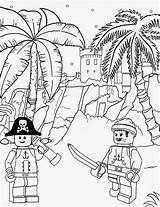 Lego Coloring Pages Castle Printable City Pirate Kids Minifigures Pirates Caribbean Color Drawing Lots Long Davy Jones Island Getcolorings Treasure sketch template