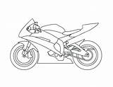 Coloring Yamaha Pages Racing Motorcycles Kids Printable sketch template