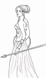 Athena Drawing Lady Drawings Deviantart Line Draw Simple Sketch Coloring Pages Greece Ancient Mythology Quality High Realistic Woman sketch template