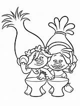 Coloring Trolls Pages Getcolorings sketch template