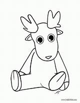 Coloring Reindeer Pages Head Library Clipart Book sketch template