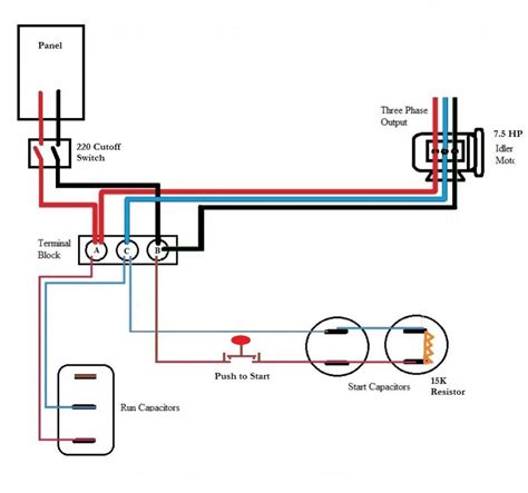 rotary  phase converter wiring diagram hererfile