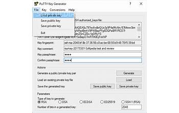 PuTTY Key Generator screenshot #1