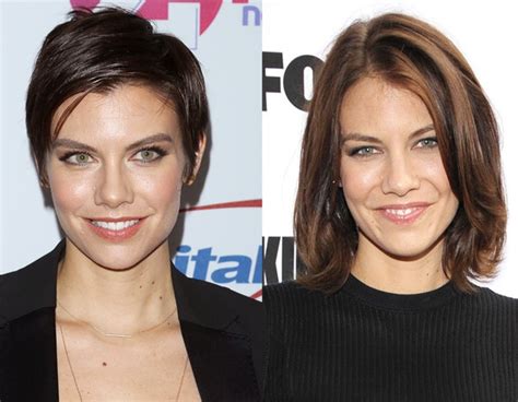 lauren cohan from stars epic hair transformations e news