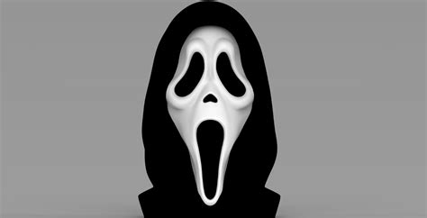 Ghostface From Scream Bust Ready For Full Color 3d 1