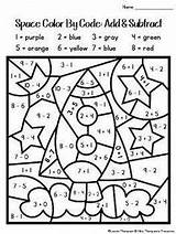 Colorear Sumas Zahlen Solar Matematicas Universo Magique Teacherspayteachers Weltall Restas sketch template