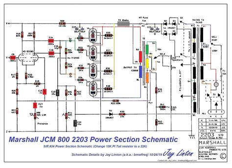 slash  jcm  mod power section schematic