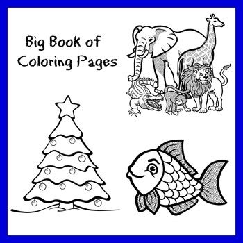 big book  printable coloring pages  lesson machine tpt