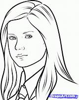 Ginny Weasley Coloring Pages Potter Harry Colouring Drawing Draw Coloriage Ron Printable Step Dessin Drawings Pop Characters Colors Luna Imprimer sketch template