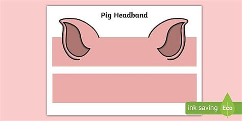 pig ears headband teacher  twinkl