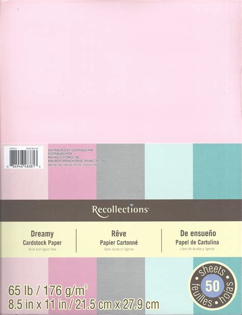 recollections cardstock paper     dreamy  sheets buy