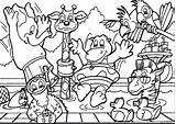 Coloring Fall Pages Animals Animal Popular sketch template