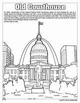 Coloring Louis Courthouse Saint St Book Gateway Pages Getcolorings Books sketch template