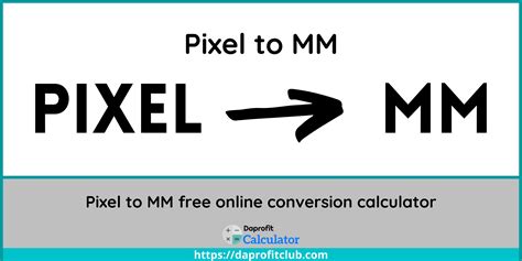 pixel  mm px  mm conversion daprofitclub