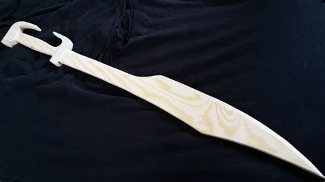 wooden king leonidas sword  tutorial  templates