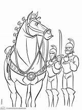 Maximus Guards Tangled Rapunzel Putri Gambar Mewarnai sketch template