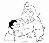 Coloring Steven Universe Pages Greg Happy Baby Father Comments Stevenuniverse Popular sketch template