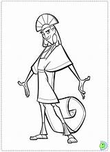 Coloring Groove Emperor Pages Kuzco Dinokids Disney Print Emperors Close sketch template