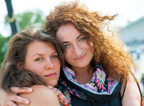 Two Young Beautiful Women Stock Image Image Of Evening 18887403