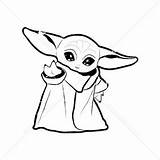 Yoda Grogu Popular Distancing Coloringpagesonly sketch template