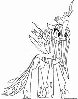 Pony Coloring Little Pages Chrysalis Queen Printable Print Color Book Prints sketch template