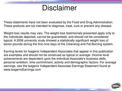 disclaimer powerpoint    id