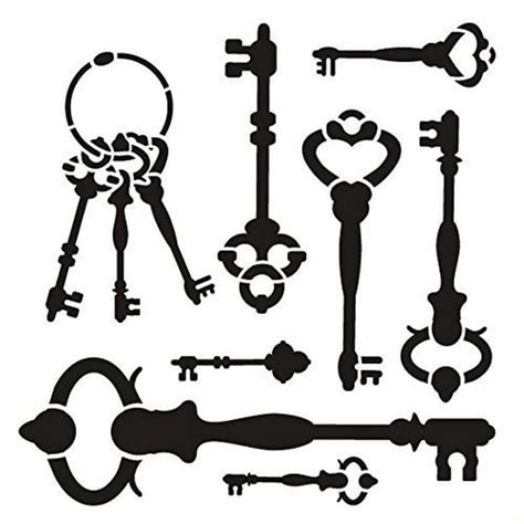 key stencil  studior antique embellishment art medium