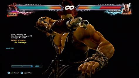 akuma shotgun combos modded tekken  youtube