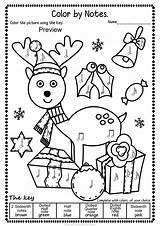 Music Christmas Coloring Pages Color Worksheets Note Fun Notes Activities Simple Musical Activity Choose Board Kids Printable Songs sketch template