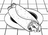 Burrito Henn Kim sketch template