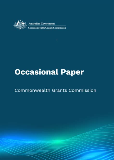 occasional paper  commonwealth grants commission commencement   methodology review