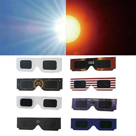 Solar Eclipse Glasses Framed Paper Solar Eclipse Glasses Color Random