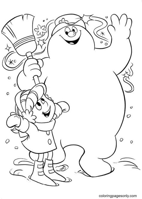 frosty  snowman  printable coloring pages  printable