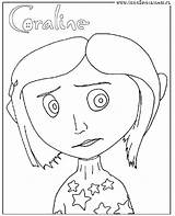 Coraline Coloring Pages Tim Burton Printable Halloween Beetlejuice Film Print Jones Party Drawing Color Colouring Drawings Sheets Easy Movie Birthday sketch template