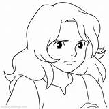 Arrietty Lineart Xcolorings Ghibli sketch template
