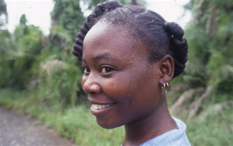 tonic a beautiful botswana girl with an african hairstyle feb 8 1999