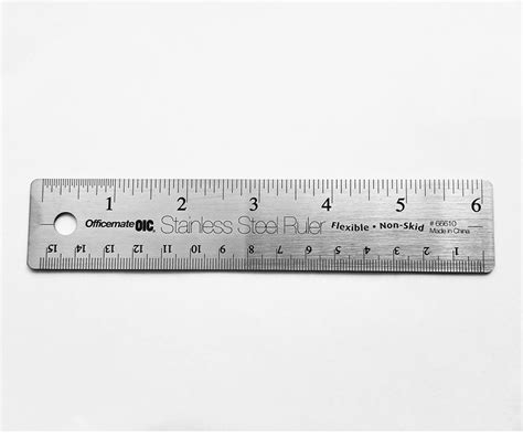 stainless steel metal ruler