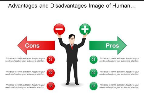 advantages and disadvantages image of human with positive